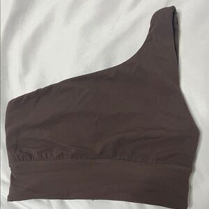 lululemon athletica Brown One-Shoulder Top